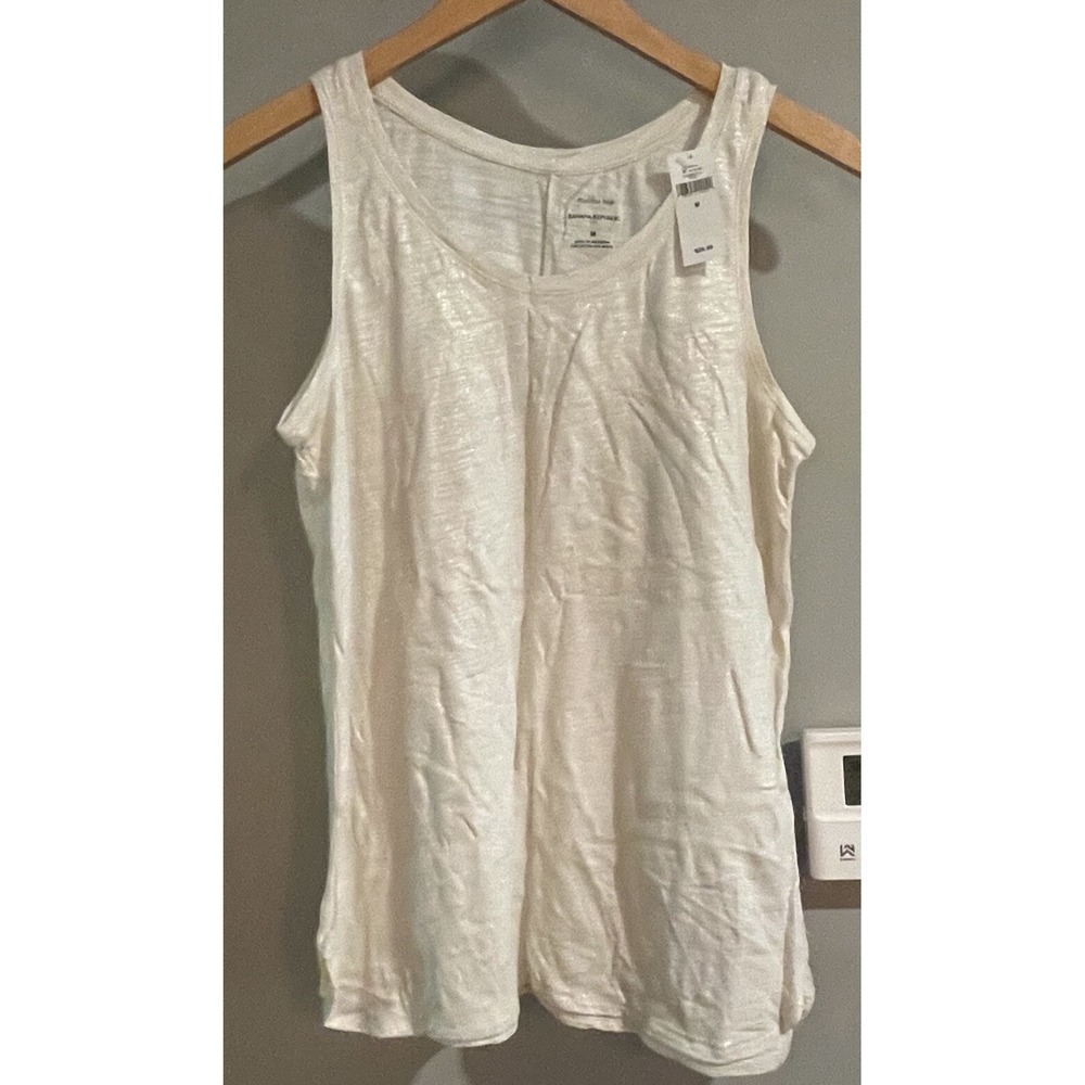 Banana Republic Top Malibu Tee Tank‎ Cotton Modal Womens Medium New